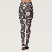 Halloween effrayant Crânes Motifs Leggings (Dos)
