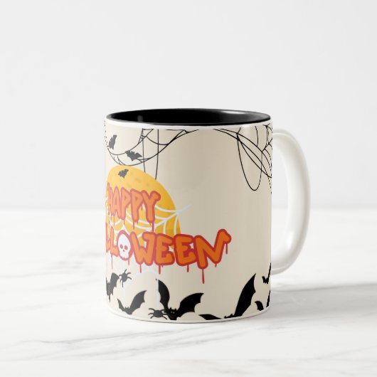 Halloween éffrayant Mug (Devant droit)