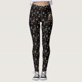 🕷️ Halloween Éffrayant - NOIR - Leggings 🎃 👻 (Devant)