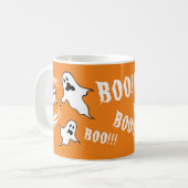 Halloween Éffrayant Personnalisé Fantômes Café Mug (Devant gauche)