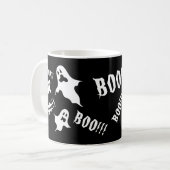 Halloween Éffrayant Personnalisé Fantômes Café Mug (Devant gauche)