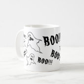 Halloween Éffrayant Personnalisé Fantômes Café Mug (Devant gauche)