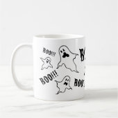 Halloween Éffrayant Personnalisé Fantômes Café Mug (Gauche)