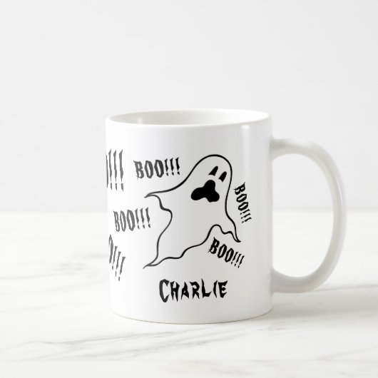 Halloween Éffrayant Personnalisé Fantômes Café Mug (Droite)