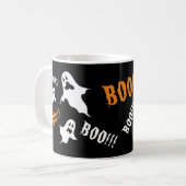 Halloween Éffrayant Personnalisé Fantômes Café Mug (Devant gauche)