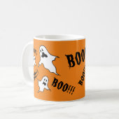 Halloween Éffrayant Personnalisé Fantômes Café Mug (Devant gauche)
