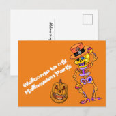 Halloween Einladung Uitnodiging Briefkaart (Voorkant / Achterkant)
