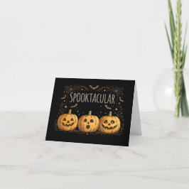 Halloween Einladungskarte Jack O'Lanterns Bedankkaart