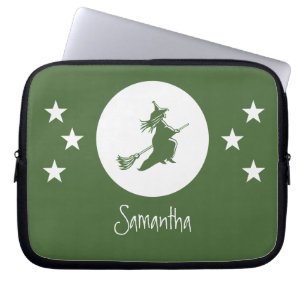 Halloween Electronics Sleeve, Green Laptop Sleeve