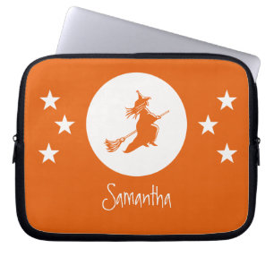 Halloween Electronics Sleeve, Oranje Laptop Sleeve