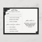 Halloween Elegant Gothic Zwart MENU Bijpassend RSV (Achterkant)