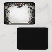 Halloween Elegant Skeletons Rose BLANK Cartes de p (Devant / Derrière)