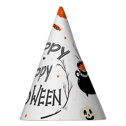 Halloween Elements  Set Design Feesthoedjes (Rechts)