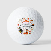 Halloween Elements Set Design Golfballen (Voorkant)