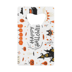 Halloween Elements  Set Design Kredietkaart Flessenopener