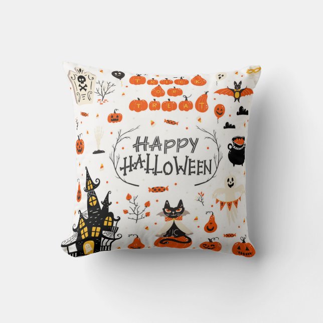 Halloween Elements  Set Design Kussen (Voorkant)