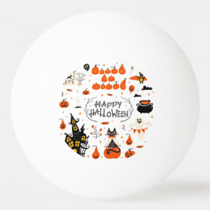 Halloween Elements Set Design Pingpongballen