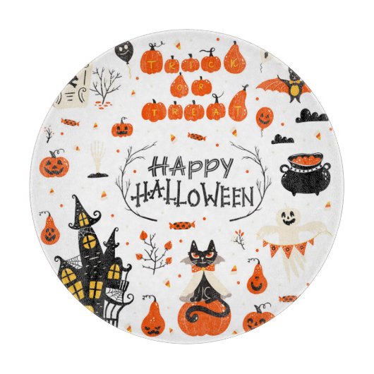 Halloween Elements Set Design Snijplank (Voorkant)