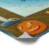 Halloween elves en pomkin poster (Hoek)