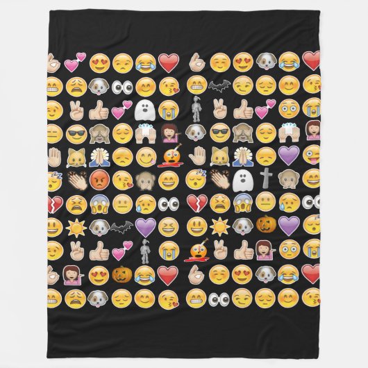 halloween emoji blanket fleece deken (Voorkant)