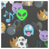 halloween emoji fabric stof (Close Up)