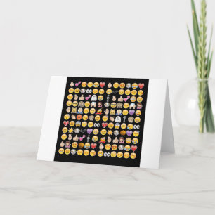 halloween emoji kaart