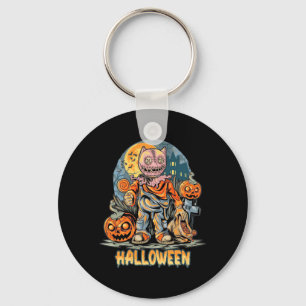 Halloween en Cat Sleutelhanger