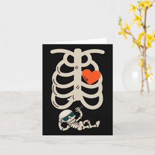 Halloween en Faire-part de grossesse (Fleur jaune)