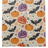 Halloween en herfst patroon douchegordijn (Voorkant)