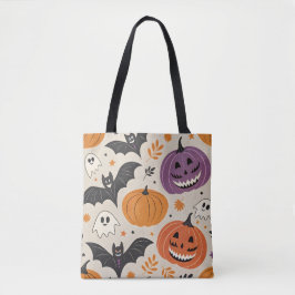 Halloween en herfst patroon draagtas