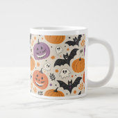 Halloween en herfst patroon extra grote beker (Rechts)