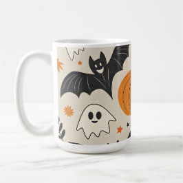 Halloween en herfst patroon koffiemok