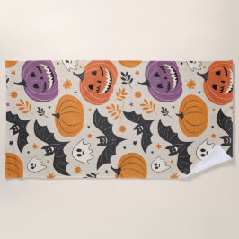 Halloween en herfst patroon strandlaken