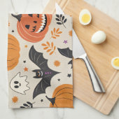 Halloween en herfst patroon theedoek (Quarter Fold)