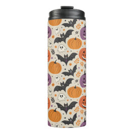 Halloween en herfst patroon thermosbeker