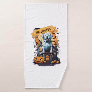 HALLOWEEN EN HOND BADHANDDOEK