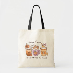 Halloween en koffie tote bag