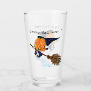 Halloween en verre sorcière Citrouille Volant cham