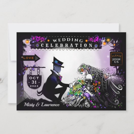 Halloween Enchantment Wedding - Samen met Kaart (Voorkant)