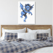 Halloween, eng Evil Gargoyle Demon Canvas Afdruk (Insitu (Slaapkamer))