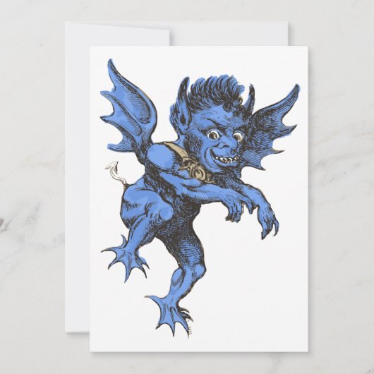  Halloween, eng Evil Gargoyle Demon Kaart (Voorkant)