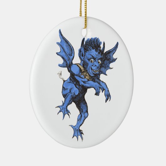 Halloween, eng Evil Gargoyle Demon Keramisch Ornament (Rechts)