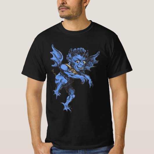 Halloween, eng Evil Gargoyle Demon T-shirt (Voorkant)