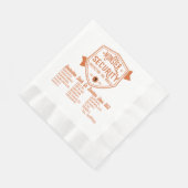 Halloween eng Spooky Monster Security Grappig Servet (Hoek)