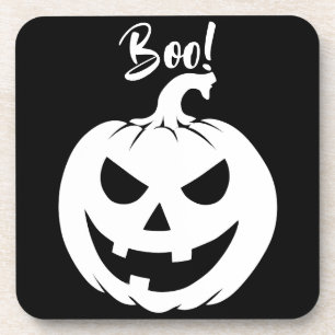 Halloween enge gezicht Jack-O-Lantern Custom Bier Onderzetter