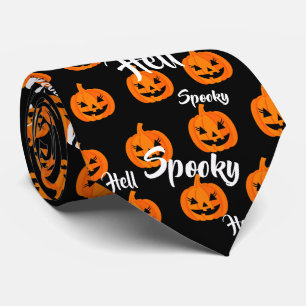 Halloween enge gezicht Jack-O-Lantern Custom Stropdas