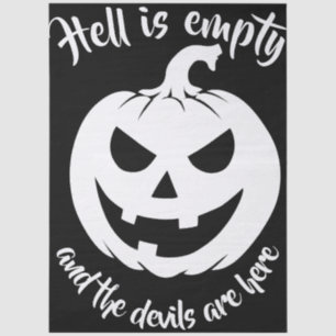 Halloween enge gezicht Jack-O-Lantern Custom Tissuepapier