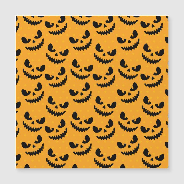 Halloween: enge gezichten,  stijl. (Voorkant)