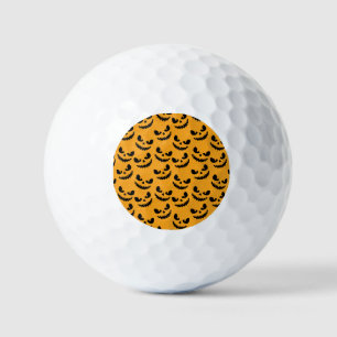 Halloween: enge gezichten,  stijl. golfballen