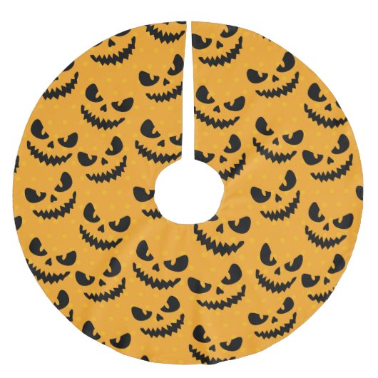 Halloween: enge gezichten,  stijl. kerstboom rok (Voorkant)